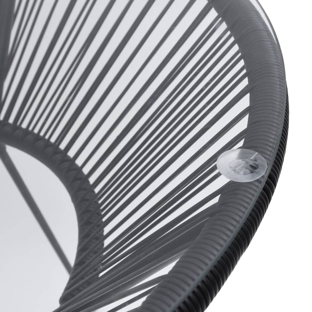 3-delige Tuinset Stylo PVC-rattan zwart