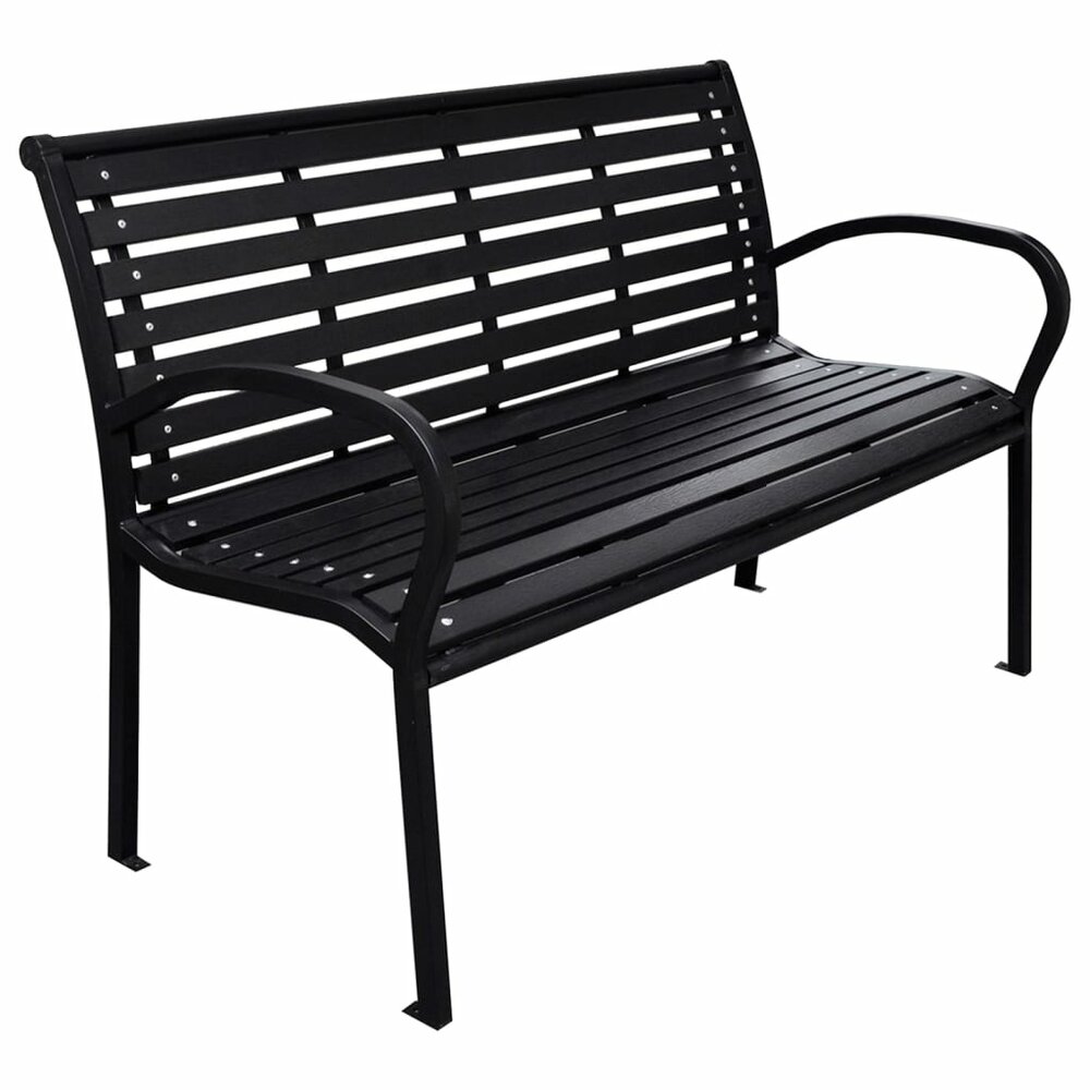 Tuinbank Galactic 116 cm staal en HKC zwart