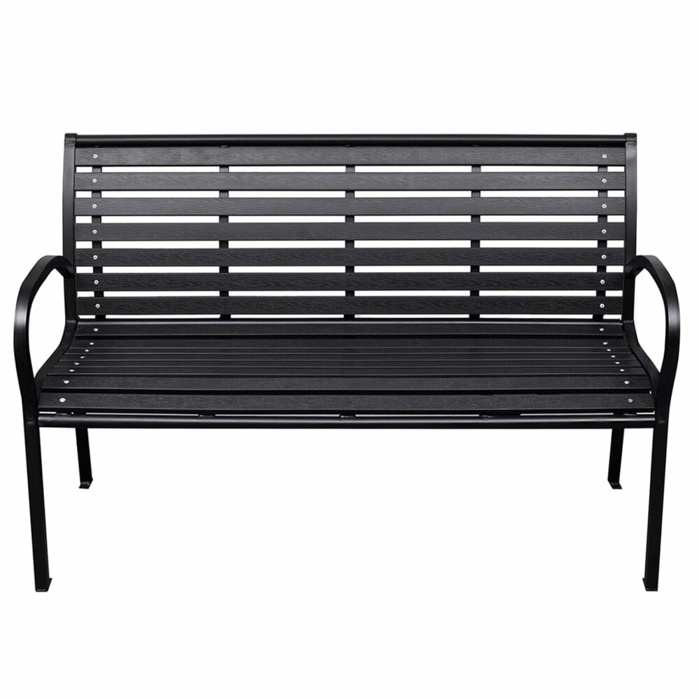 Tuinbank Galactic 116 cm staal en HKC zwart