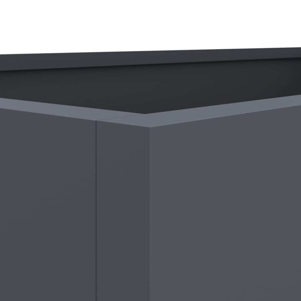 Plantenbak 62x40x39 cm staal antracietkleurig