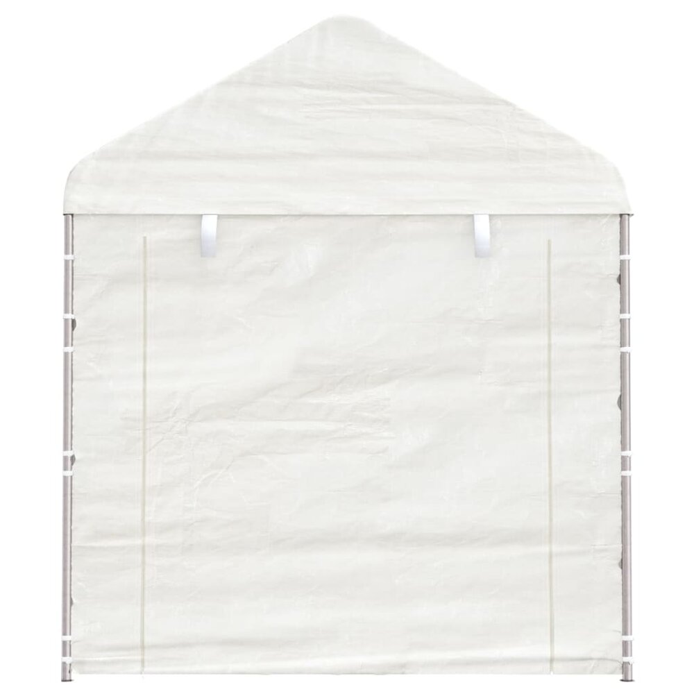 Partytent Prieel met dak 20,07x2,28x2,69 m polyetheen wit