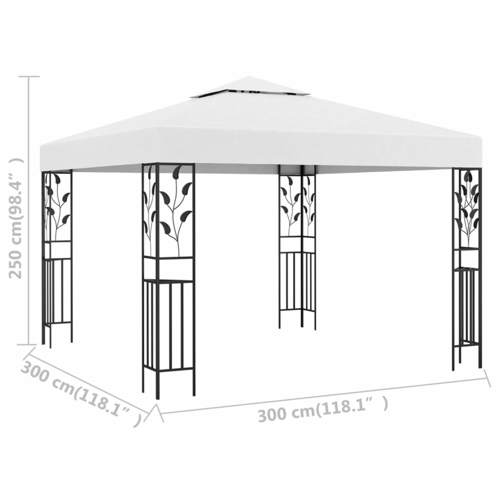 Partytent Prieel Novo 3x3 m wit