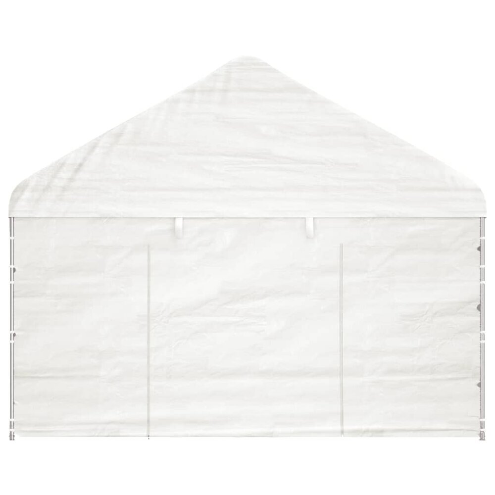 Partytent Prieel met dak 20,07x4,08x3,22 m polyetheen wit