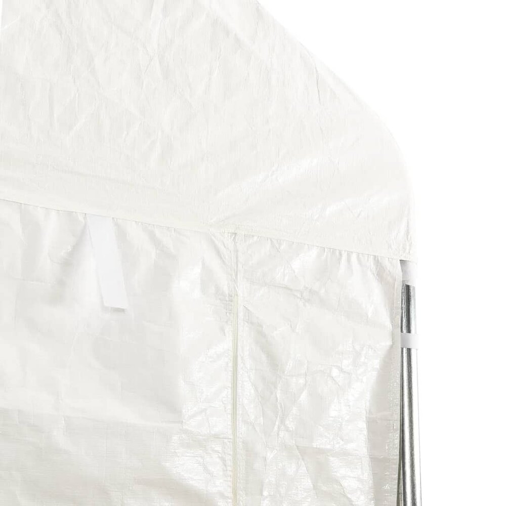 Partytent Prieel met dak 20,07x4,08x3,22 m polyetheen wit