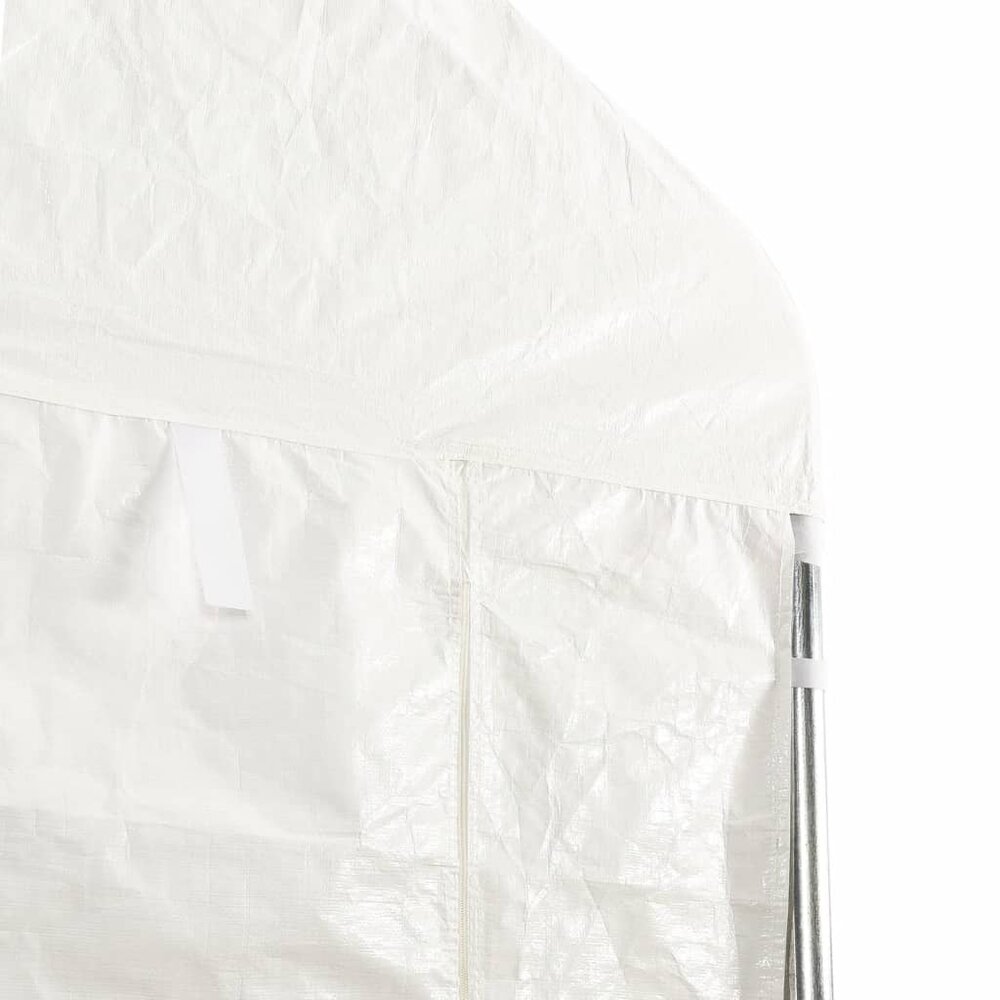 Partytent Prieel met dak 13,38x2,28x2,69 m polyetheen wit