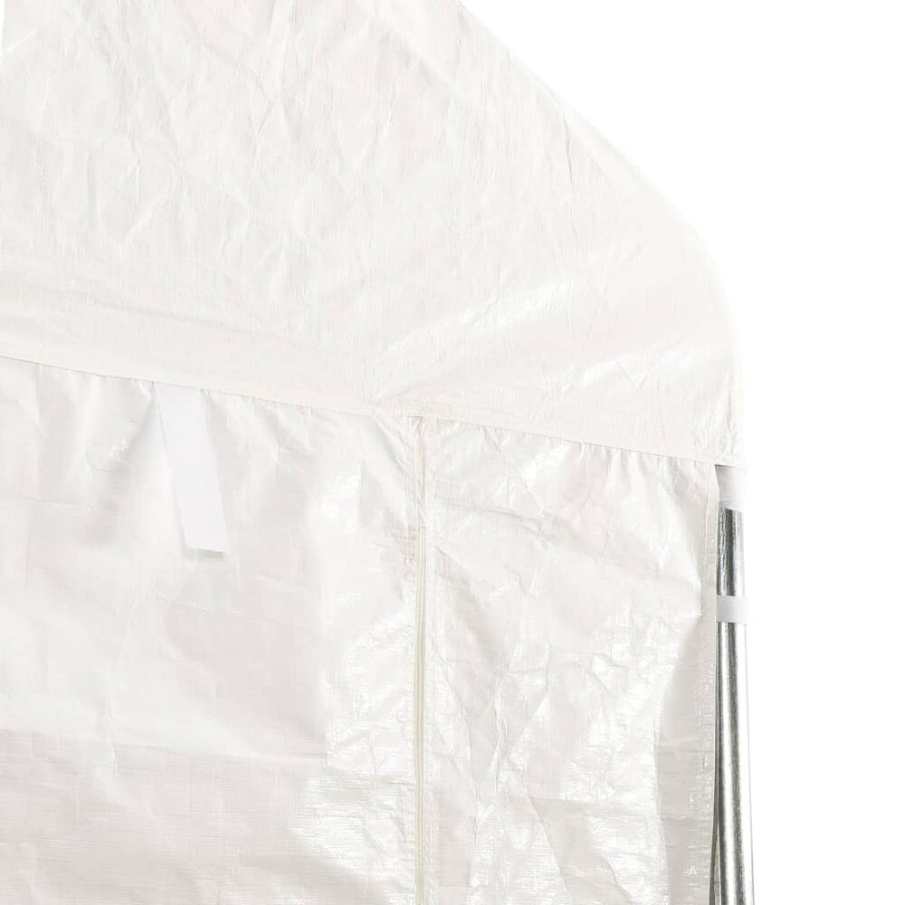 Partytent Prieel met dak 13,38x4,08x3,22 m polyetheen wit