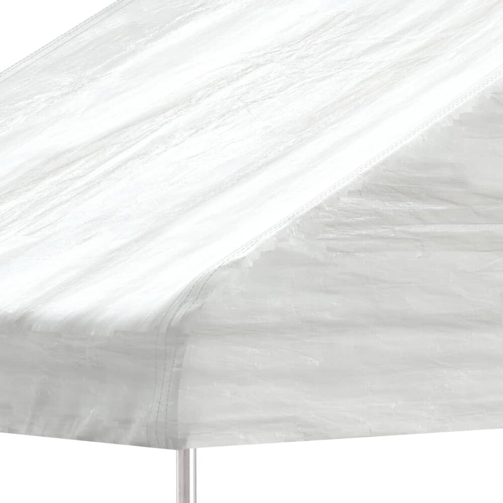 Partytent Prieel met dak 17,84x4,08x3,22 m polyetheen wit