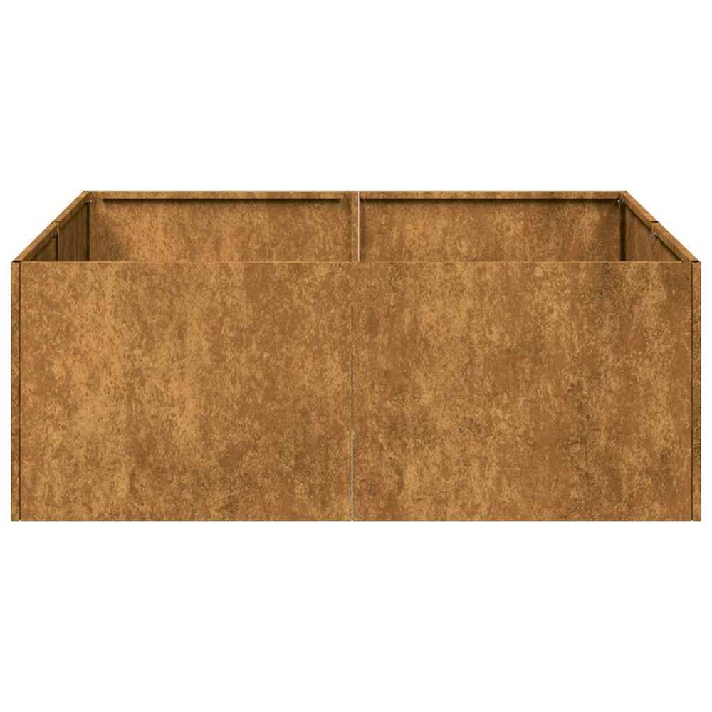 Plantenbak Roestig Weervast Staal Cortenstaal 80 x 80 x 30 cm