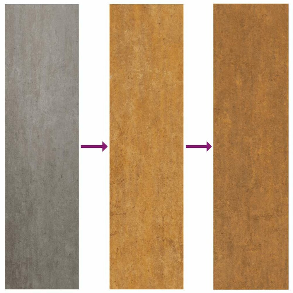 Plantenbak Roestig Weervast Staal Cortenstaal 80 x 80 x 30 cm