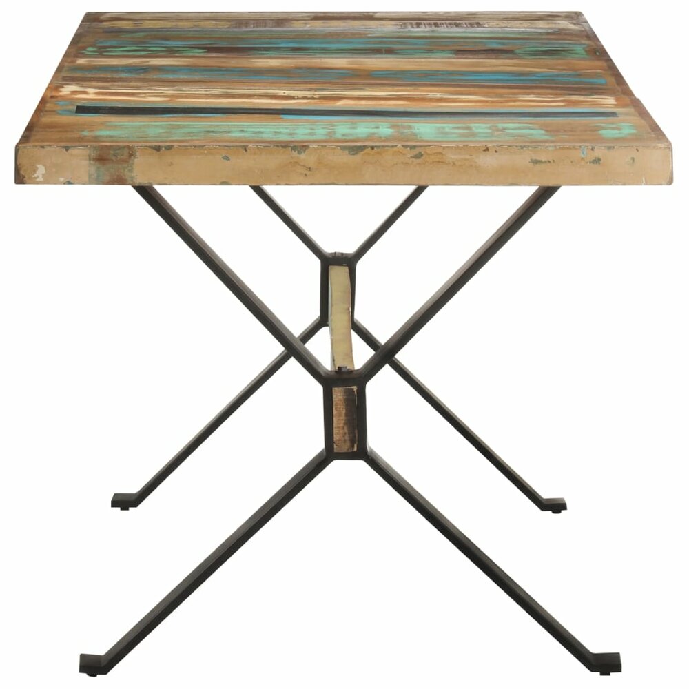 Eettafel Indus 160 x 80 x 76 cm massief gerecycled hout