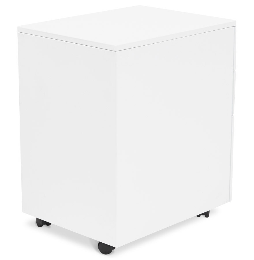 Ladeblok wit metaal &#039;DALI&#039; voor bureau 61x52x40 cm - Afsluitbaar