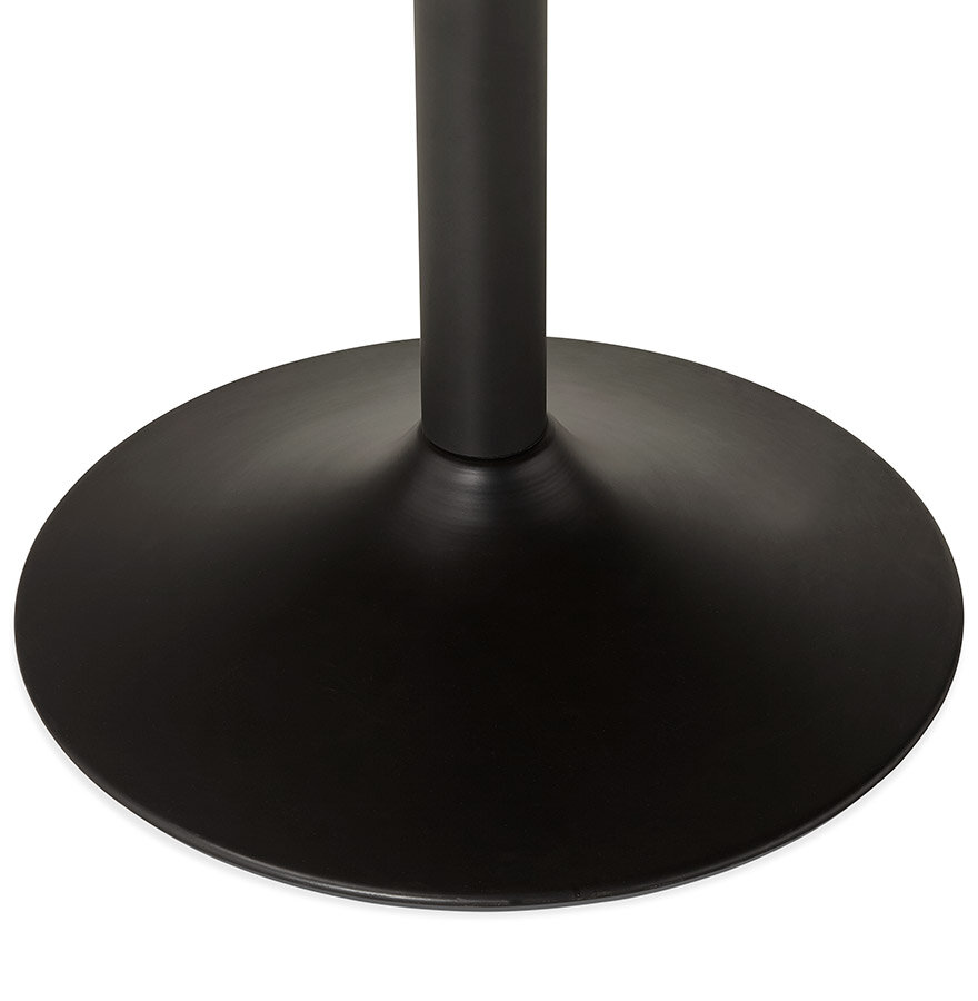 Eettafel Chef rond met notenhouten afwerking - &Oslash; 90 cm
