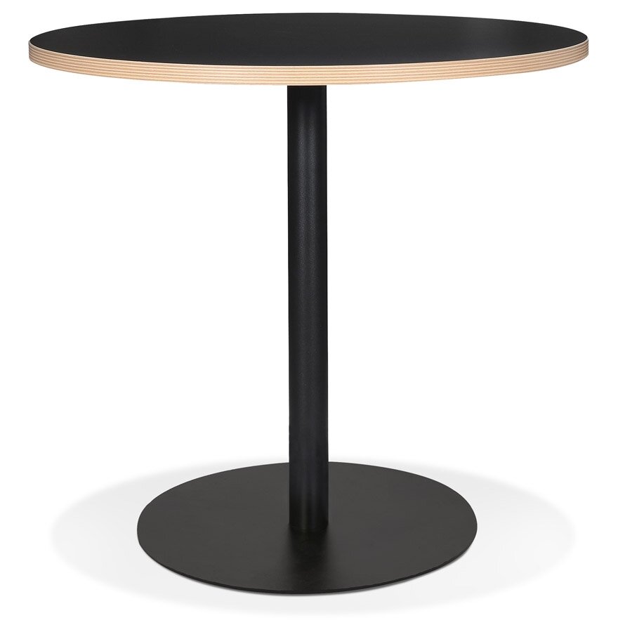 Eettafel Bistrotafel Yogi rond zwart - &Oslash; 80 Cm