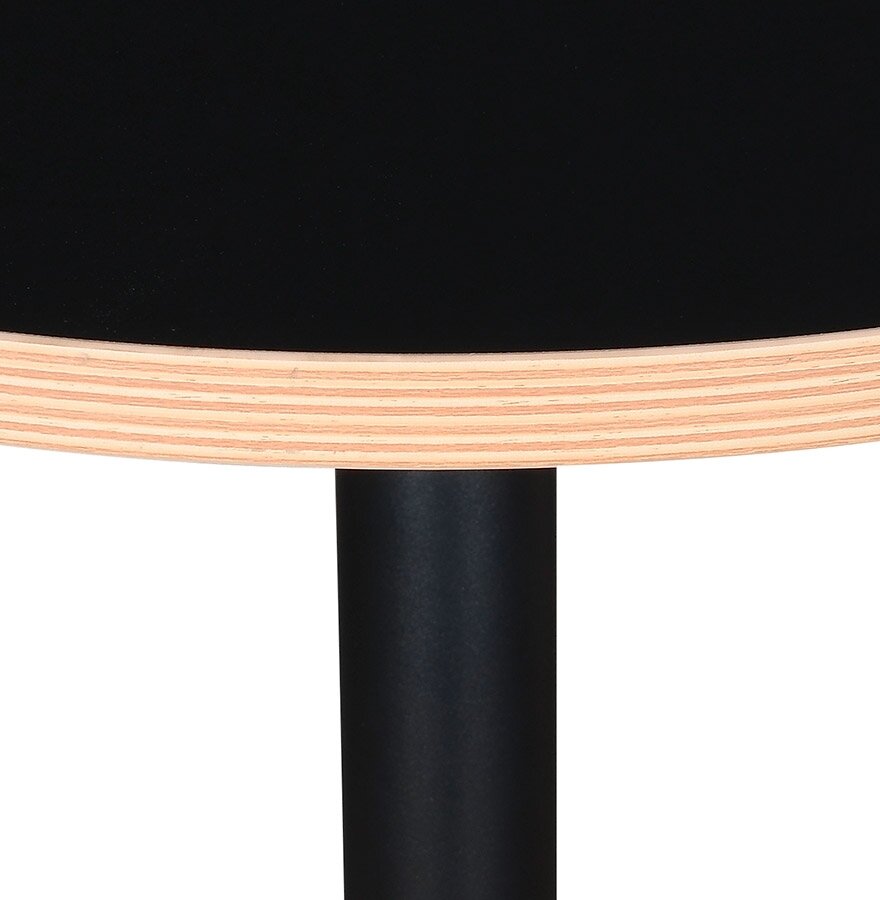 Eettafel Bistrotafel Yogi rond zwart - &Oslash; 80 Cm