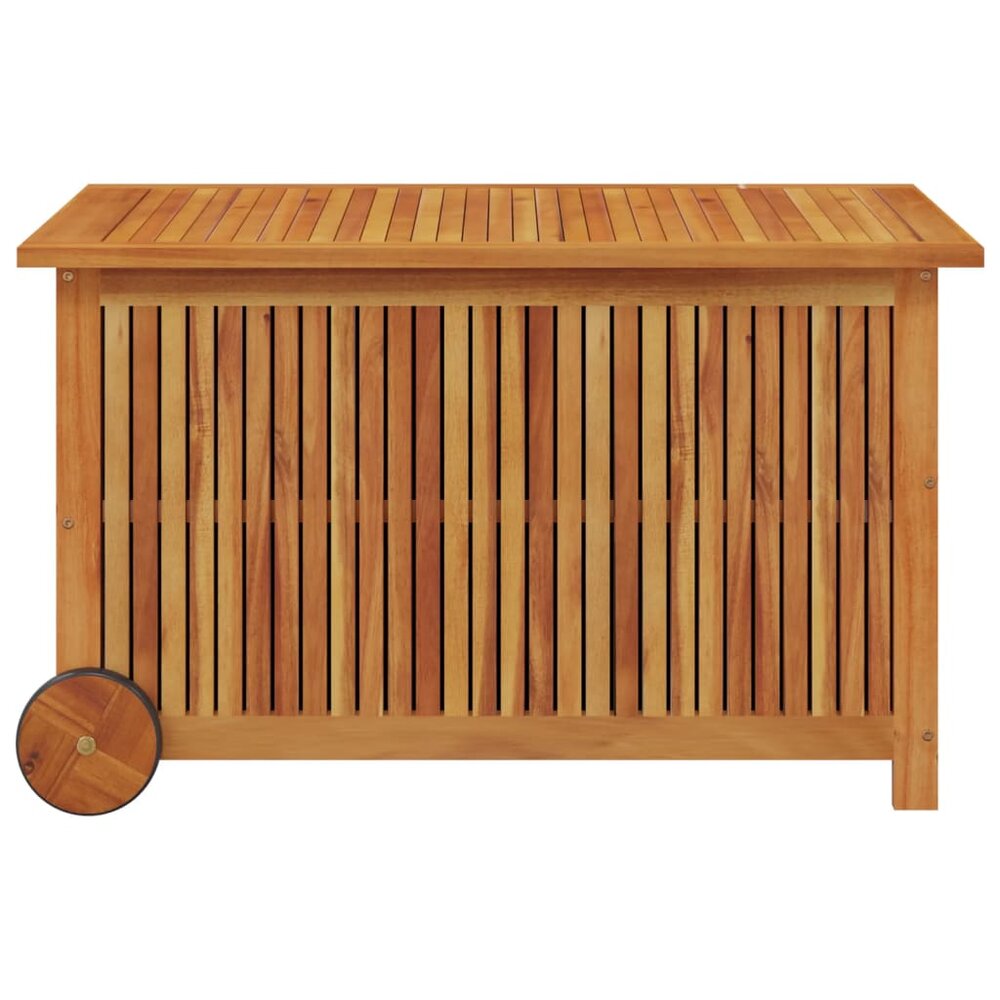 Tuinbox Met Wieltjes Massief Acaciahout 90 x 50 x 58 cm