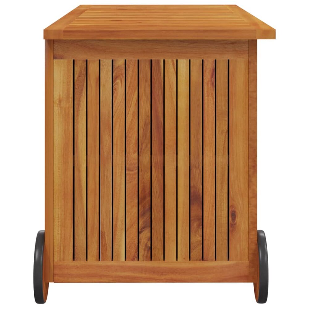 Tuinbox Met Wieltjes Massief Acaciahout 90 x 50 x 58 cm