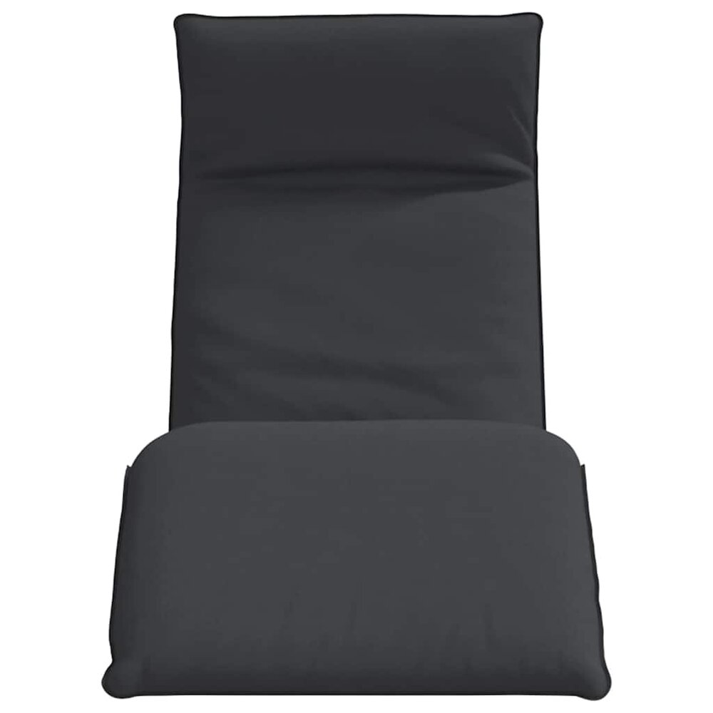 Ligstoel tuinstoel Inventief Inklapbaar 175X54X8,5 Cm Oxford Stof Zwart