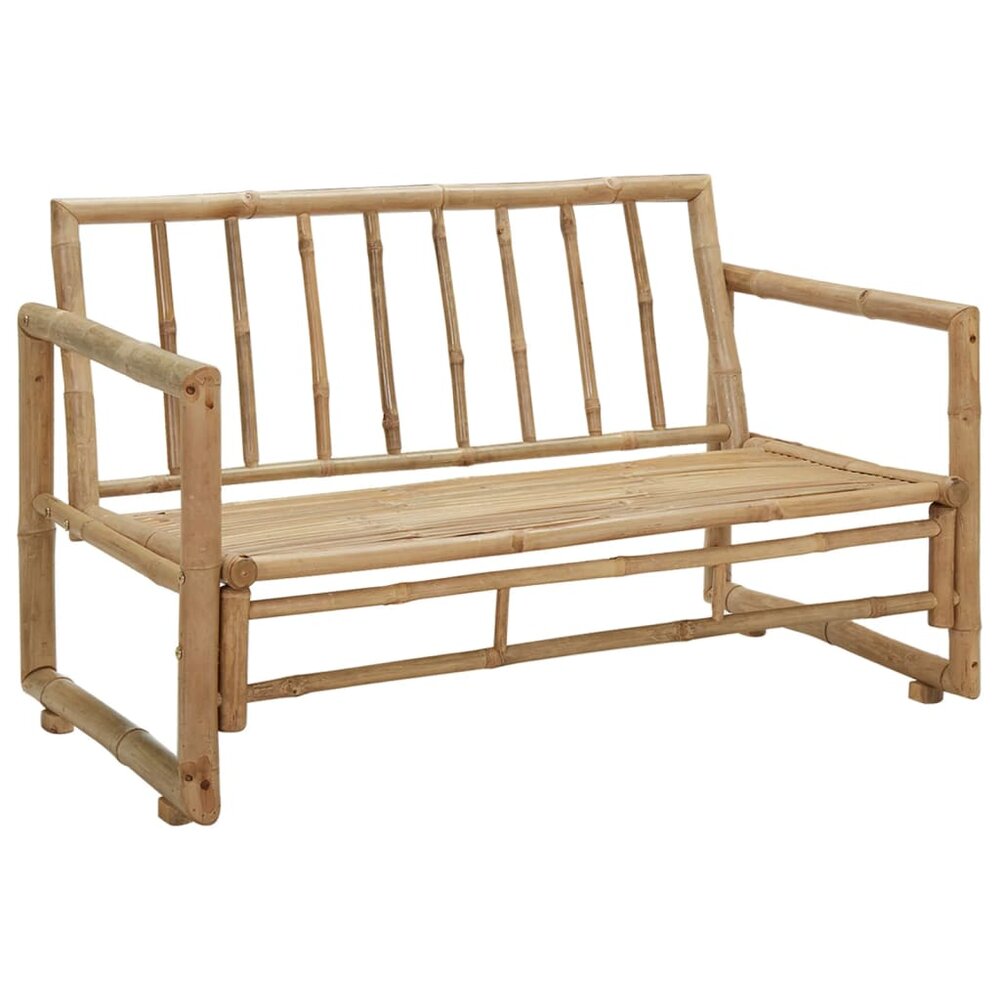 Tuinbank Fuji met kussens 115 cm bamboe