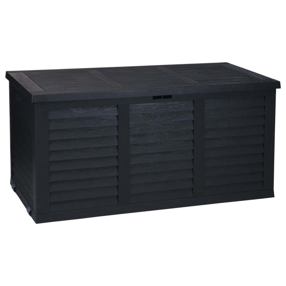 Tuinbox met wielen 300 L donkergrijs Progarden