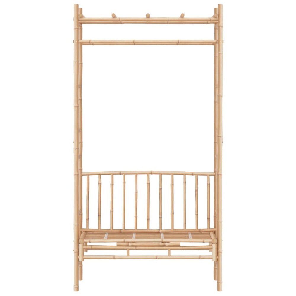 Tuinbank met pergola 220x116 cm bamboe