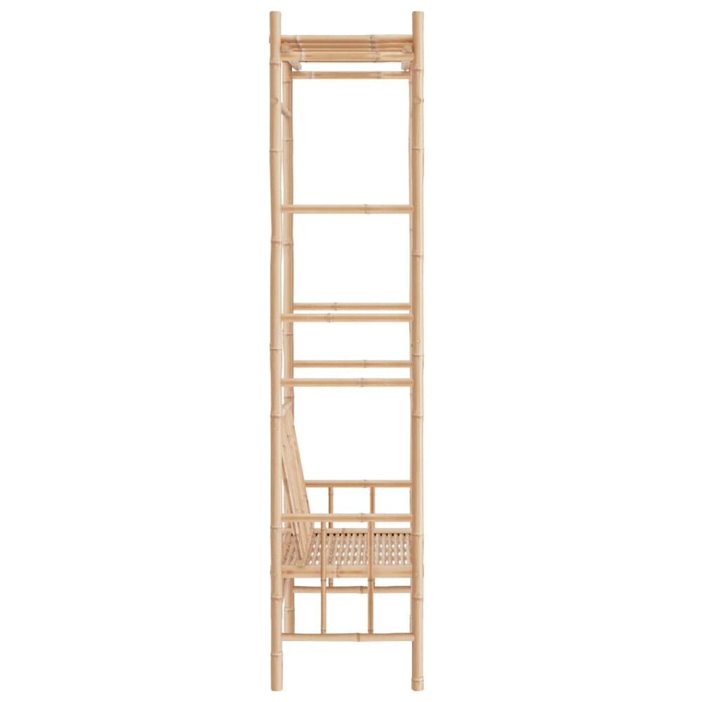 Tuinbank met pergola 220x116 cm bamboe