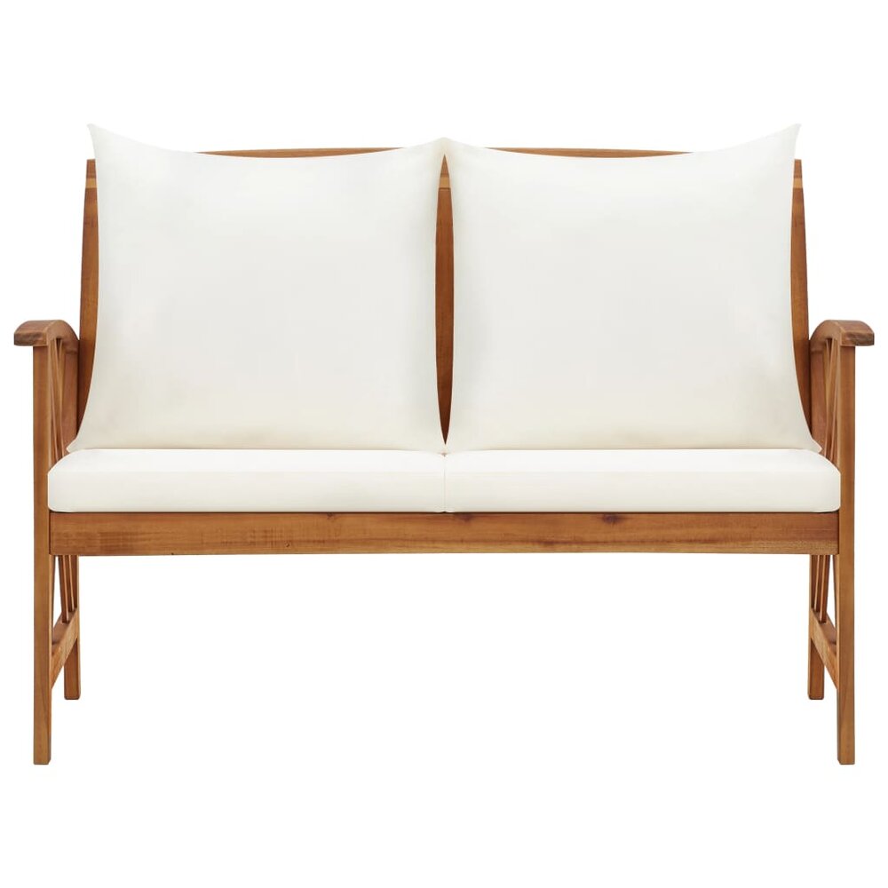 Tuinbank Multatuli met kussens 119 cm massief acaciahout