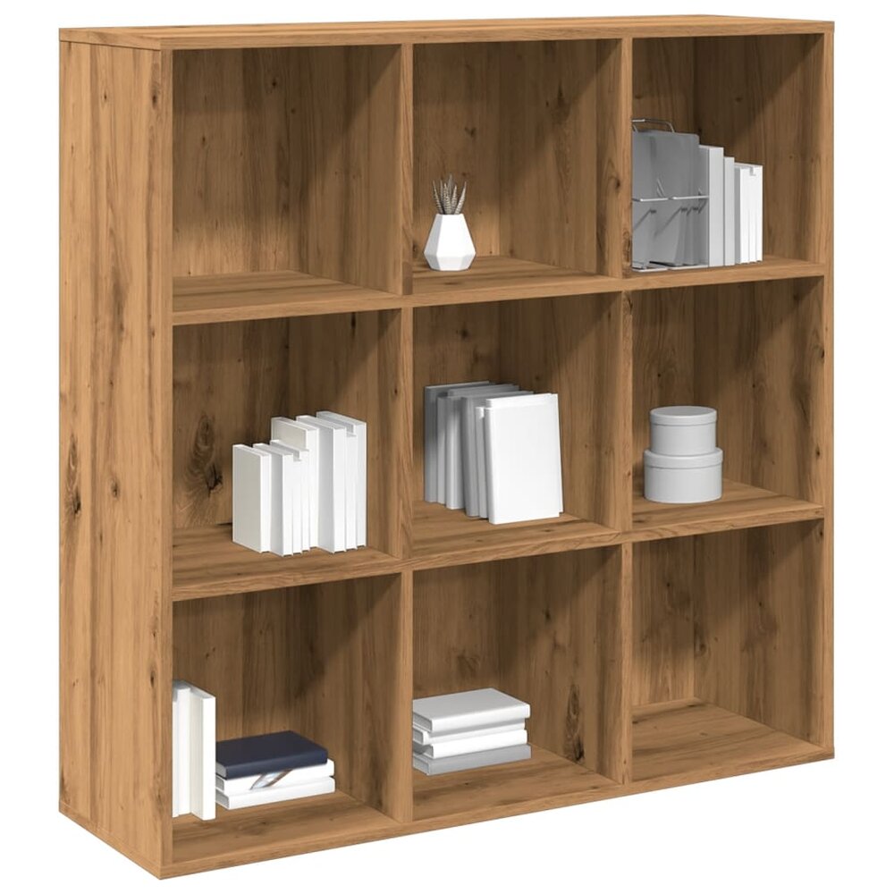 Boekenkast 98x29x97,5 cm artisanaal eikenkleur