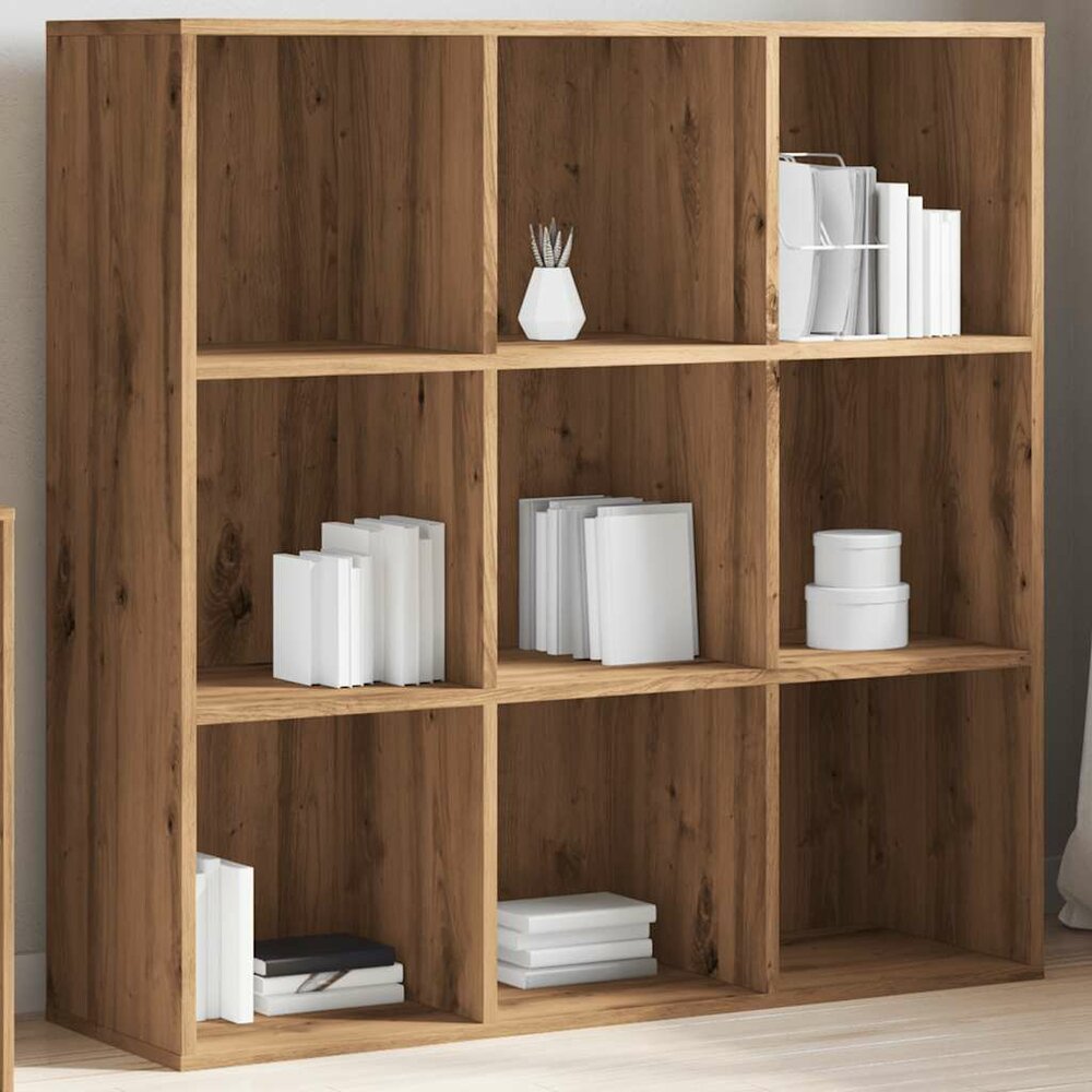 Boekenkast 98x29x97,5 cm artisanaal eikenkleur