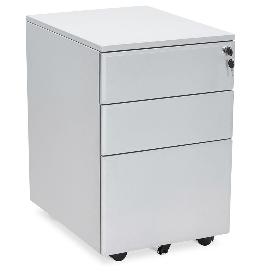 Ladeblok Dali rolcontainer - grijs - metaal - 52x40x61 cm