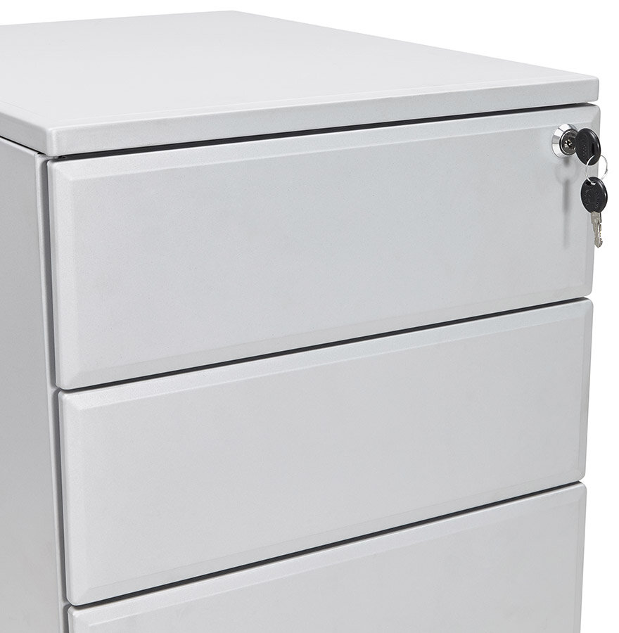 Ladeblok Dali rolcontainer - grijs - metaal - 52x40x61 cm