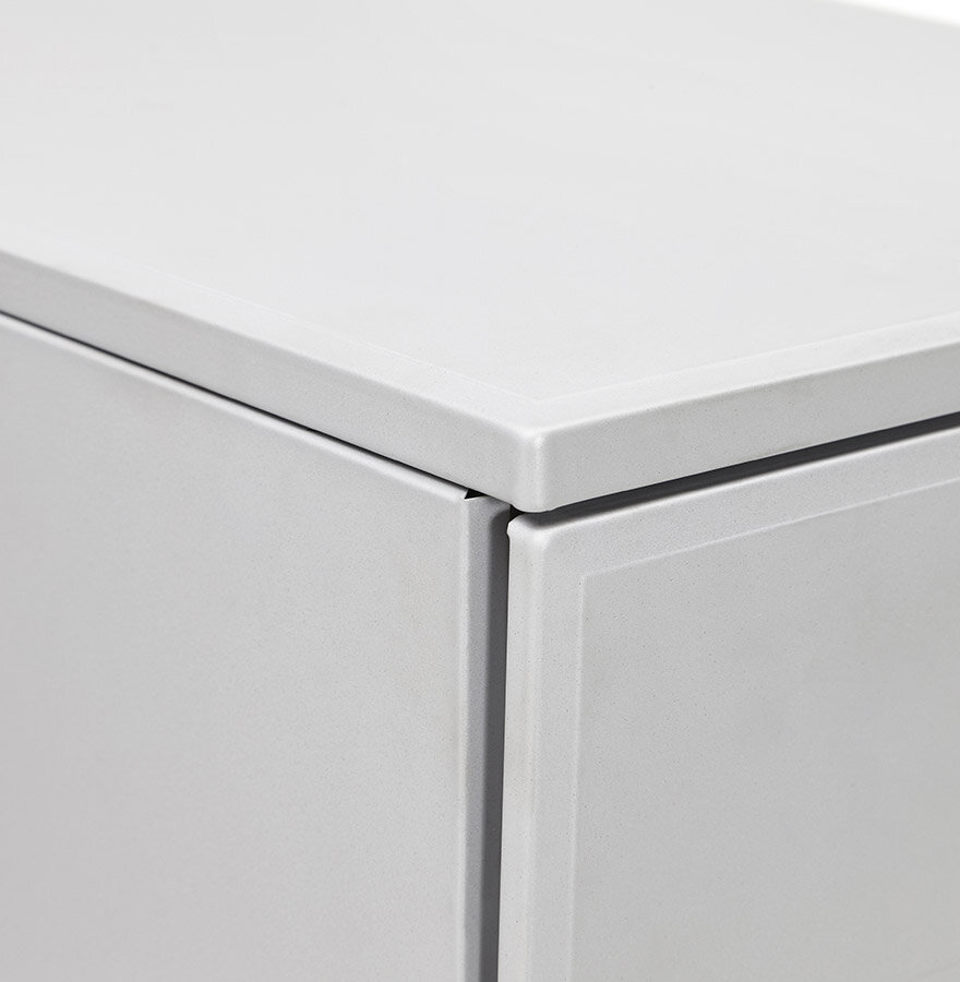 Ladeblok Dali rolcontainer - grijs - metaal - 52x40x61 cm