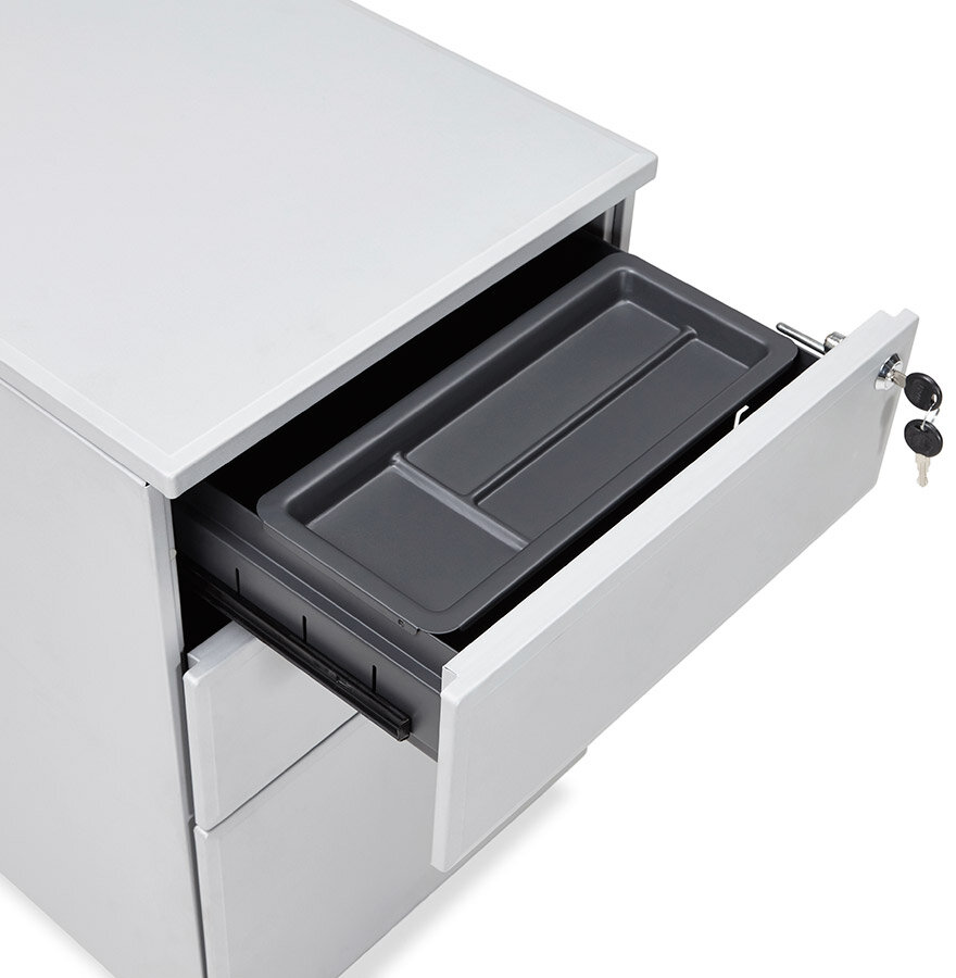 Ladeblok Dali rolcontainer - grijs - metaal - 52x40x61 cm