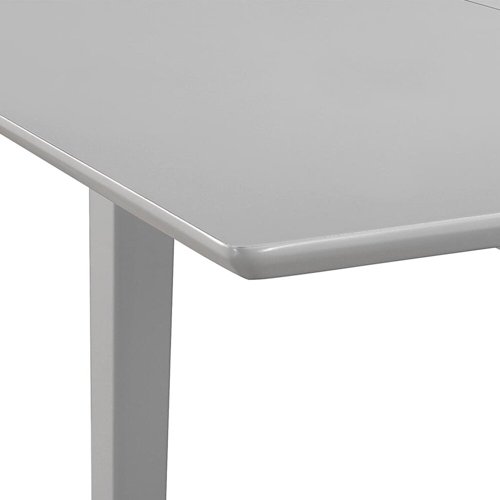 Eethoek Eric - grijs hout - tafel verlengbaar 80-120 cm - met 2 stoelen