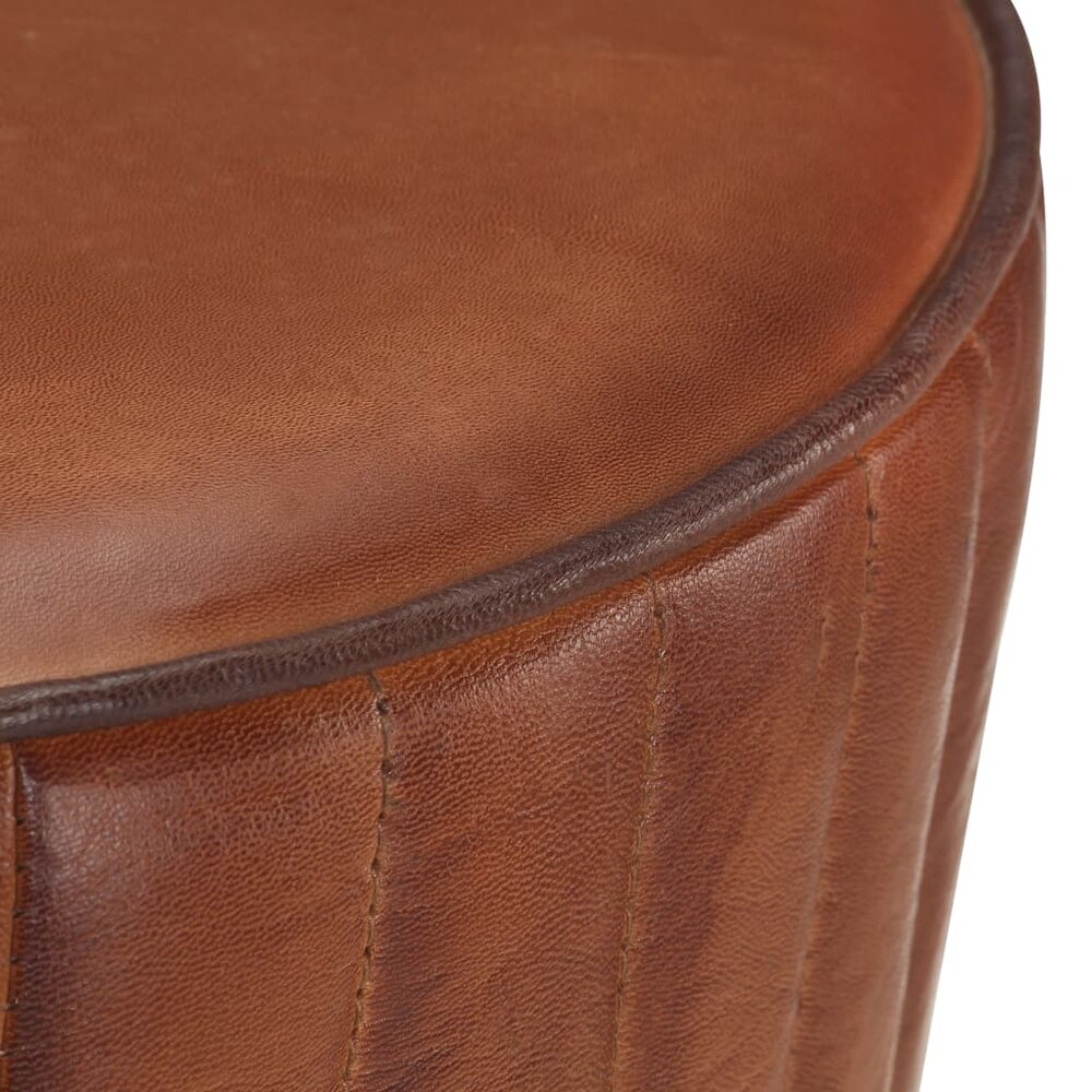Barkruk Toog echt leer bruin - 76 cm hoog