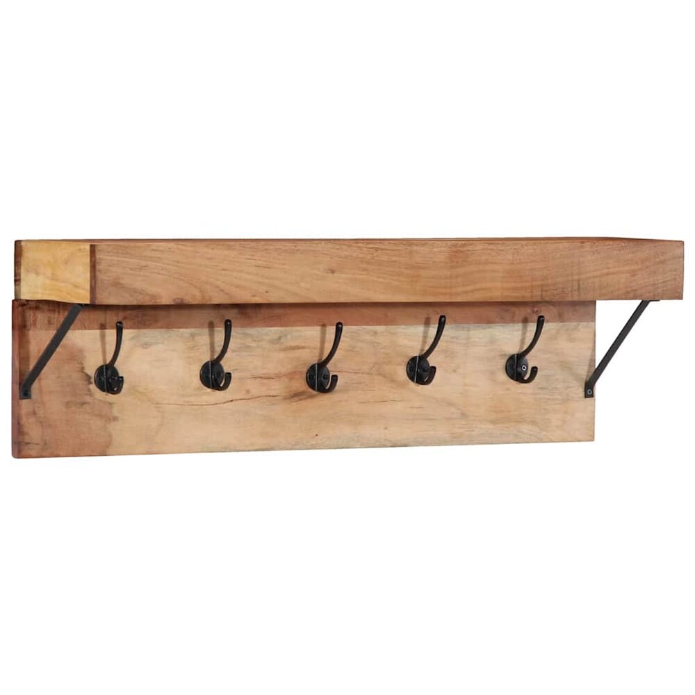 Kapstok Manny met plank Bruin 73 x 19 x 23 cm Massief acaciahout