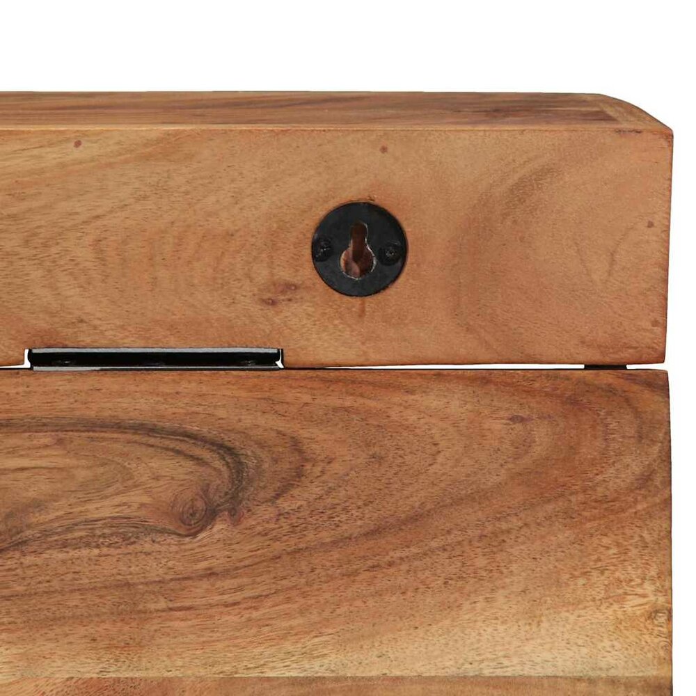 Kapstok Manny met plank Bruin 73 x 19 x 23 cm Massief acaciahout