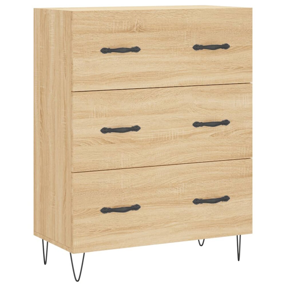 Kast Mireille - 180 cm - blank - 3 lades en 3 open vakken