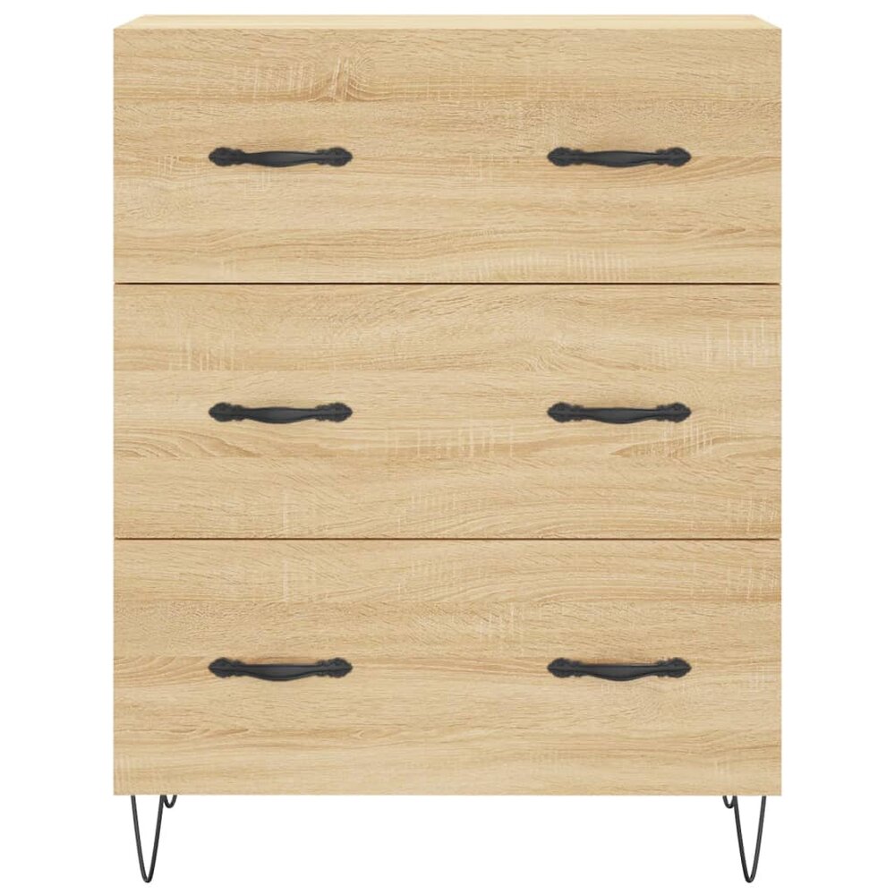 Kast Mireille - 180 cm - blank - 3 lades en 3 open vakken