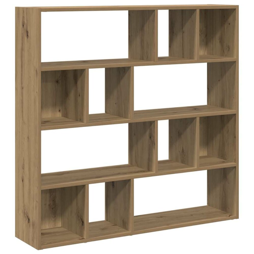 Boekenkast - kamerscherm 105x24x102 cm Artisanaal eikenkleur