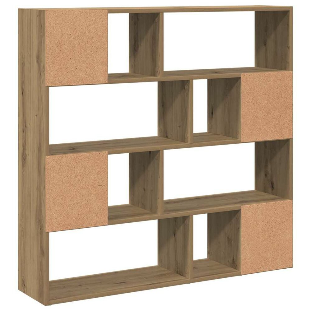 Boekenkast - kamerscherm 105x24x102 cm Artisanaal eikenkleur