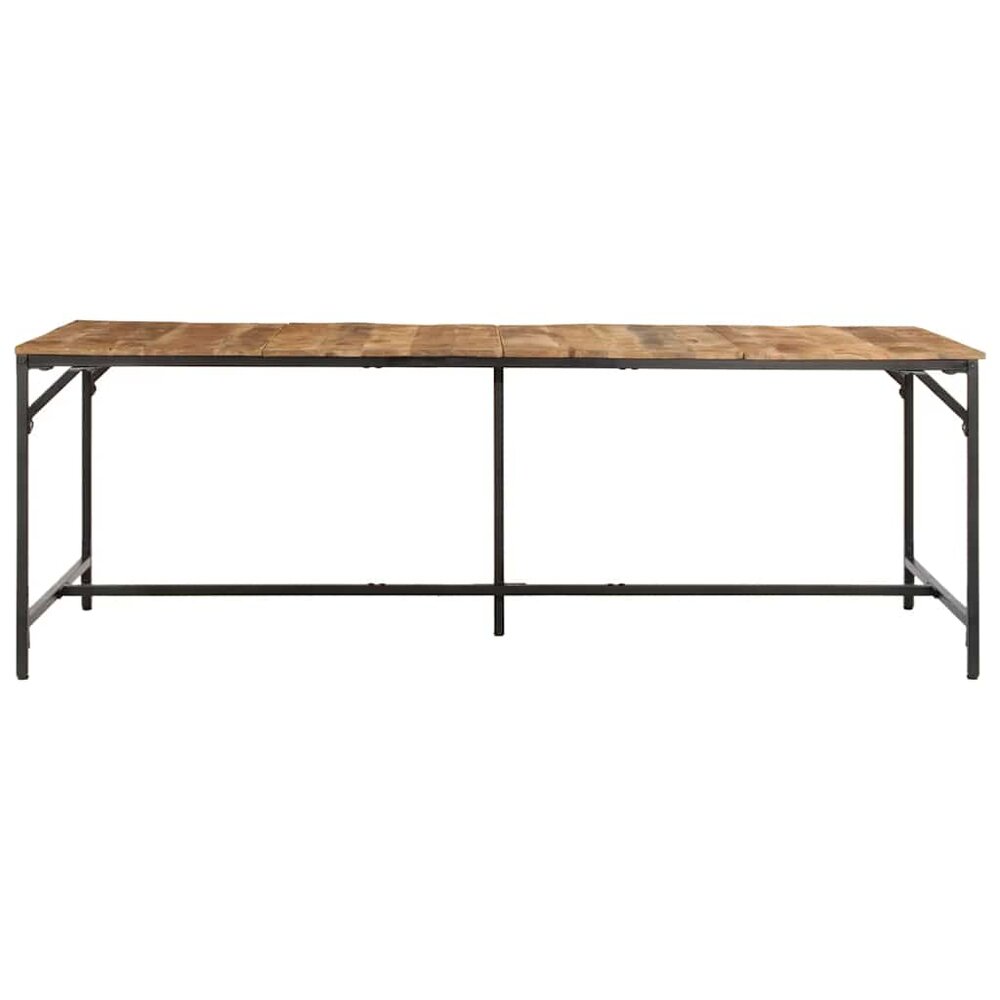 Eettafel Optima 220x90x75 cm massief hout ruw mangohout