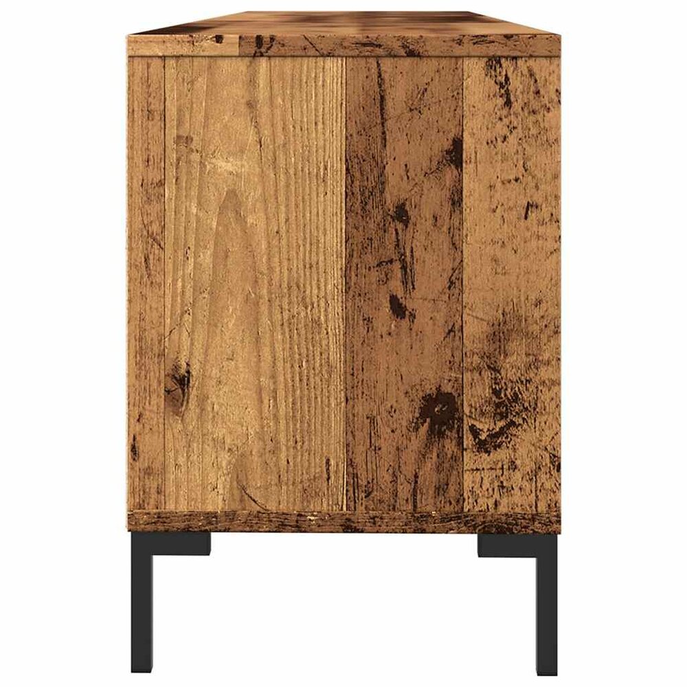 Tv-meubel Rico 150x30x44,5 cm bewerkt hout oud houtkleurig