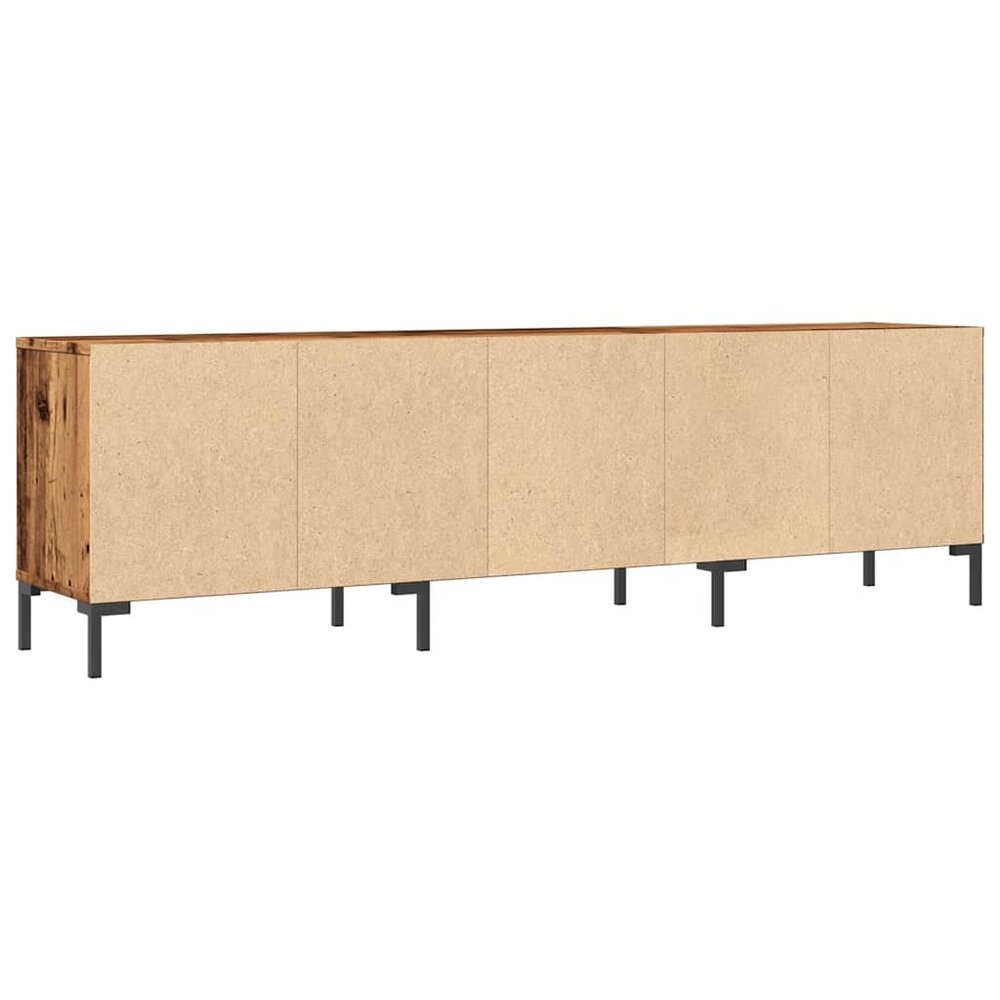 Tv-meubel Rico 150x30x44,5 cm bewerkt hout oud houtkleurig