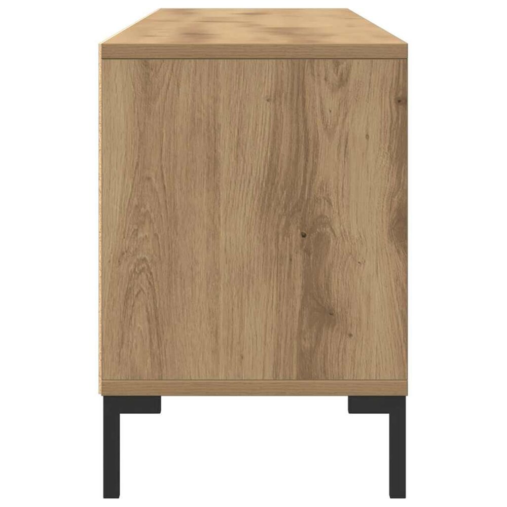 Tv-meubel 150x30x44,5 cm bewerkt hout artisanaal eikenkleur