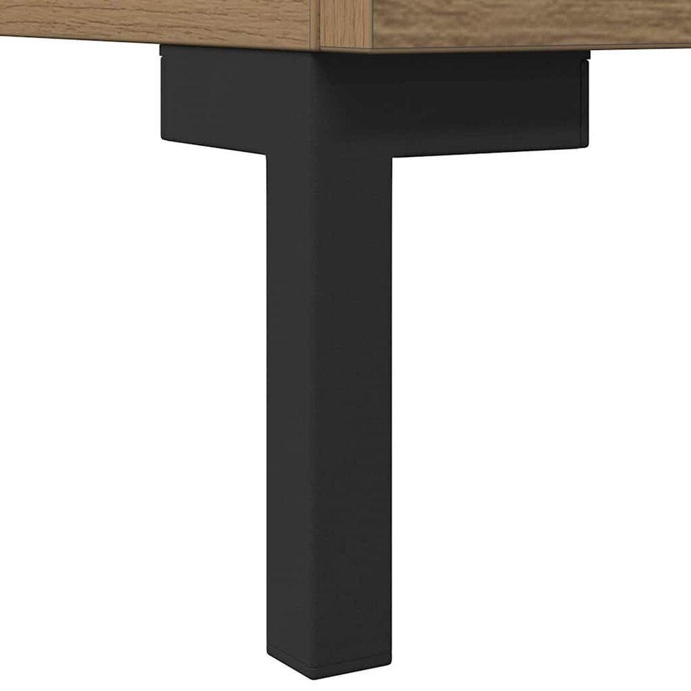 Tv-meubel 150x30x44,5 cm bewerkt hout artisanaal eikenkleur