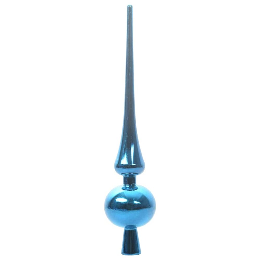 Kunstkerstboom groen met blauwe ballen en 150 LEDs 150 cm