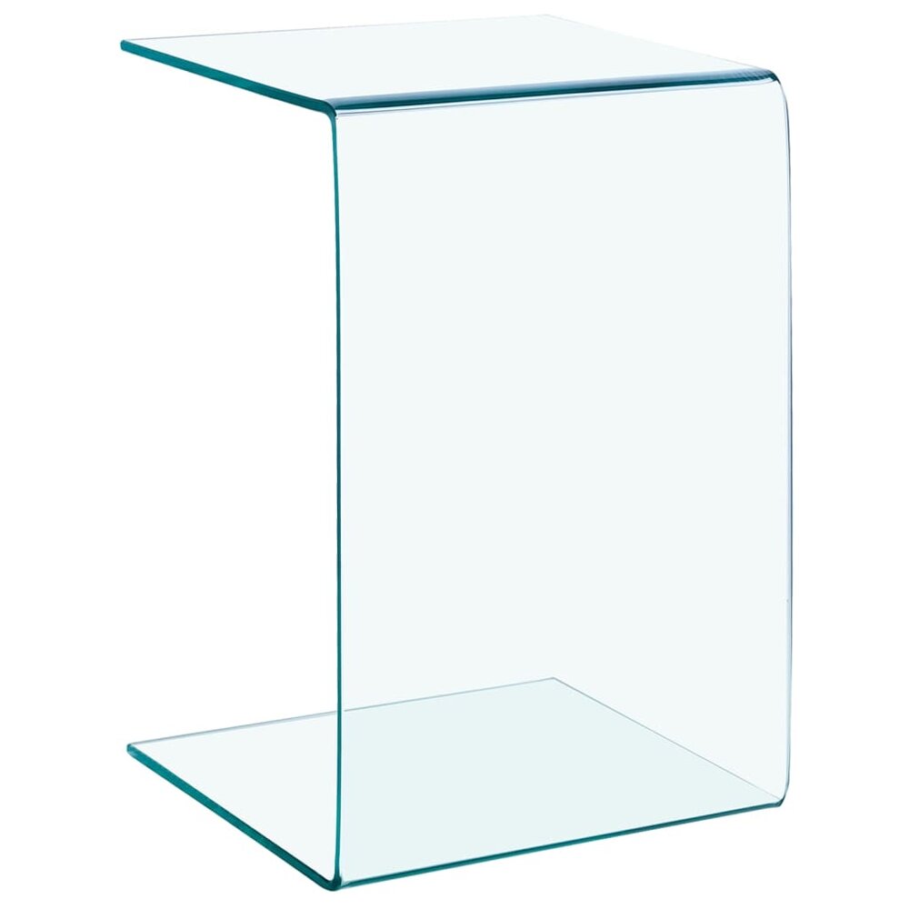 Bijzettafel Yamal 40x40x60 cm gehard glas