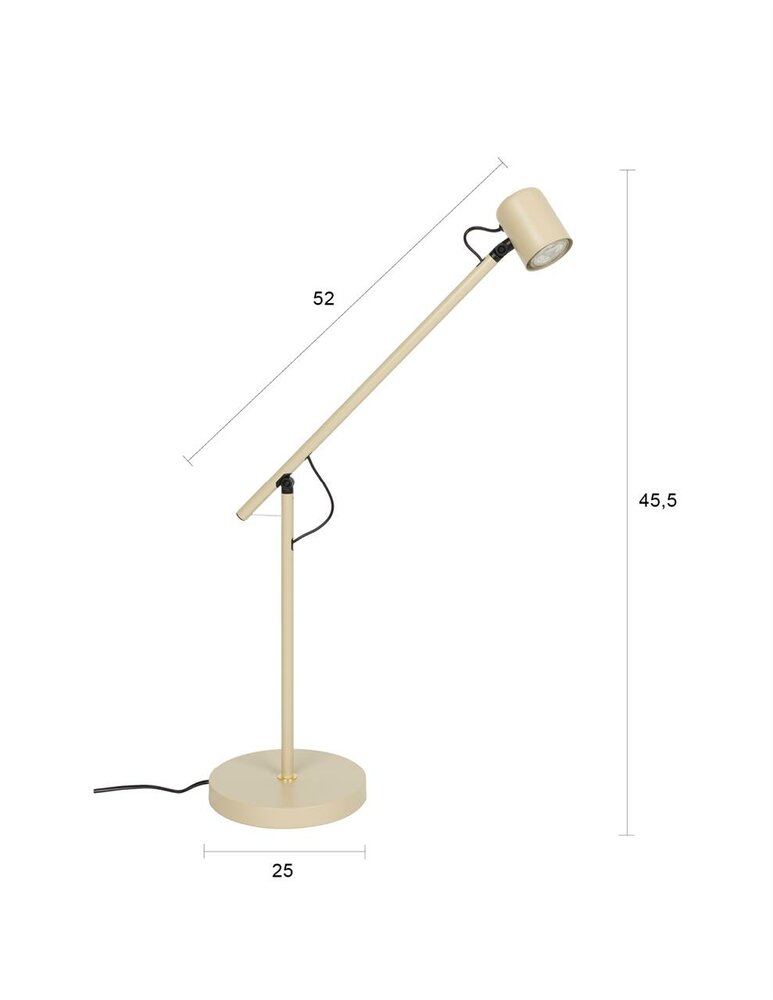 Bureaulamp Aero beige LED 5W