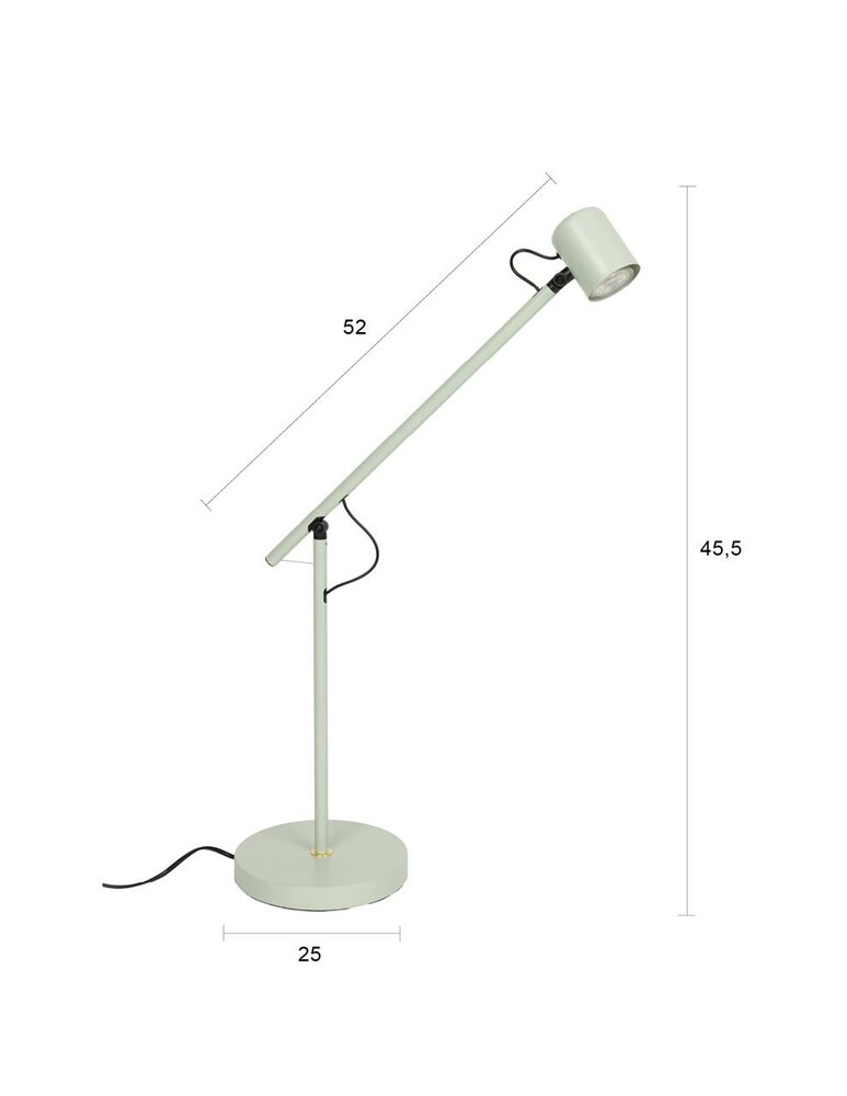 Bureaulamp Aero groen LED 5W