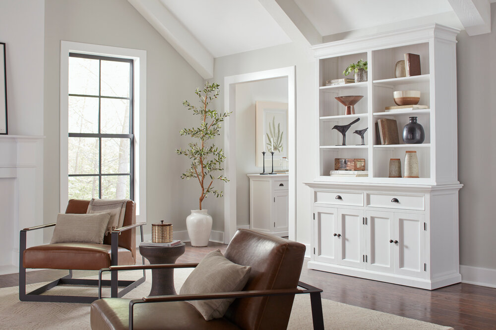 NovaSolo Boekenkast Halifax Hutch - Wit Mahoniehout - 220x145cm